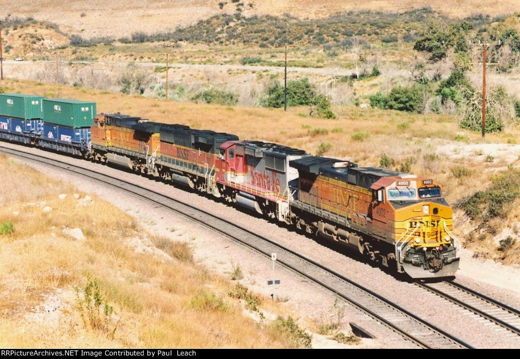 Westbound stack train